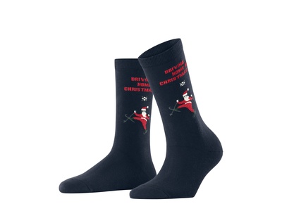 Skiing Santa Socken